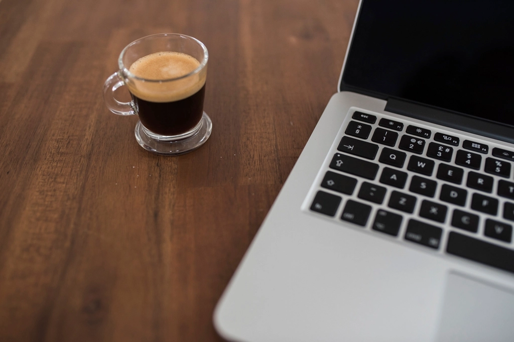 Computer & Espresso Coffee Wood